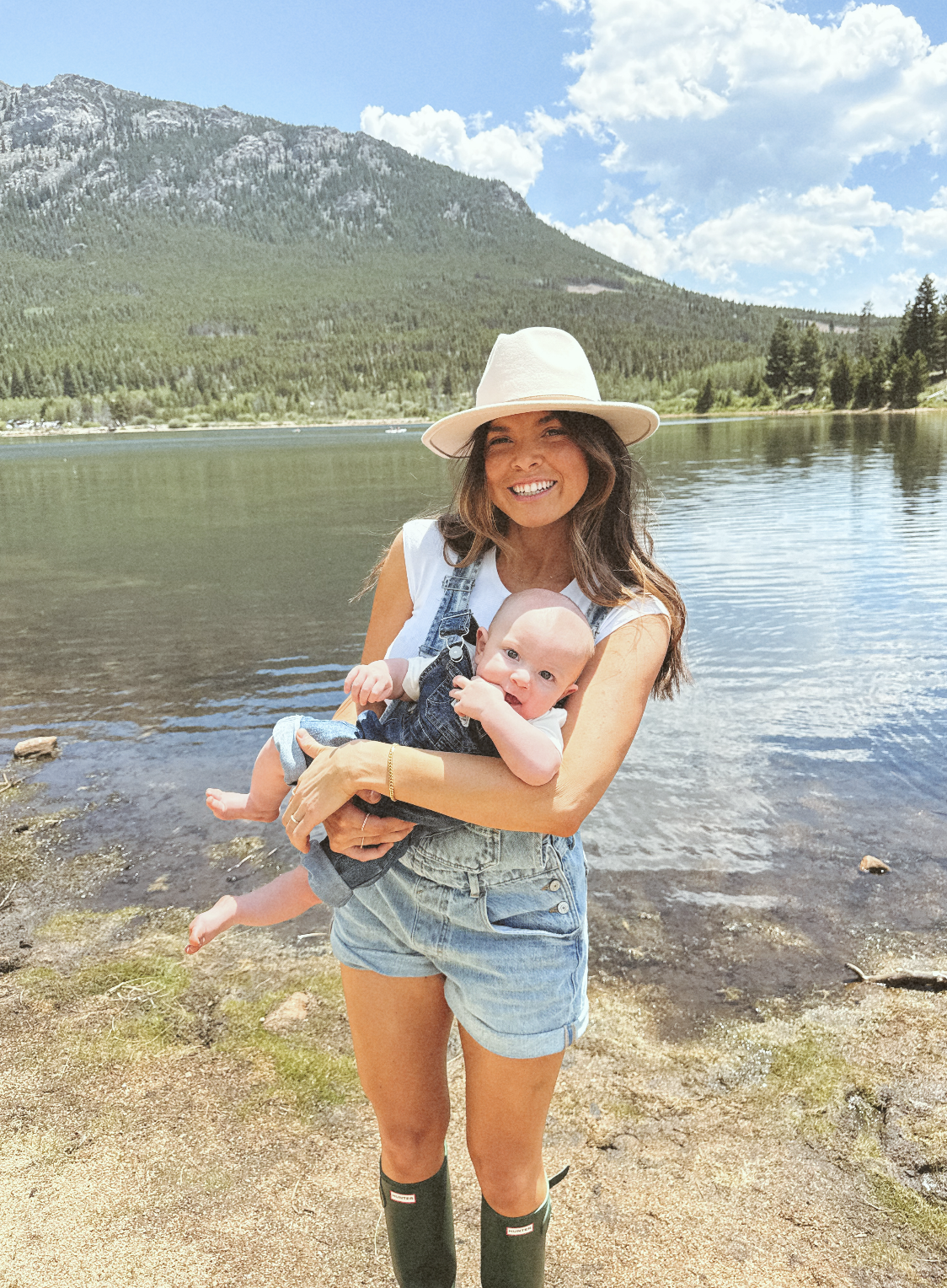Katie with her son Bennett